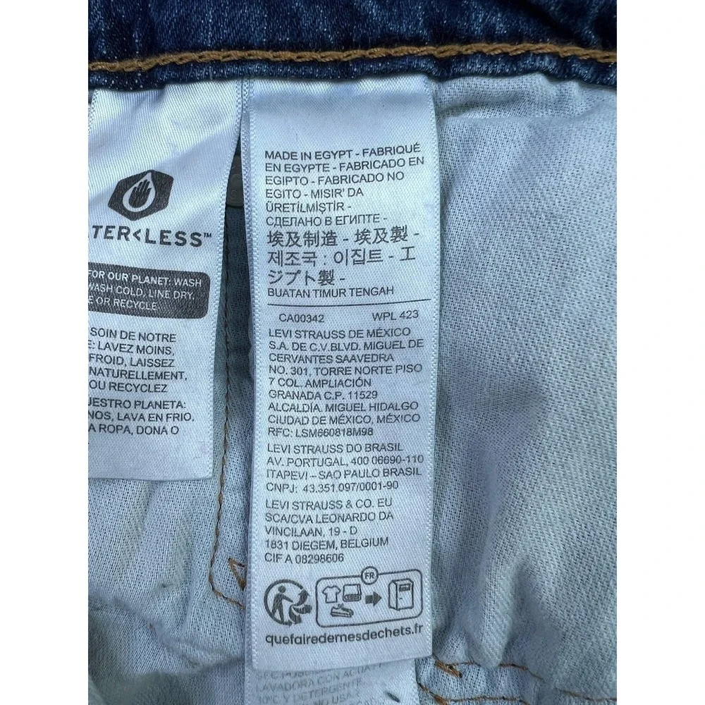 Levis 527 Jeans Mens 40x31 Blue Slim Bootcut Stretch Denim‎ 5-Pocket Zip Fly